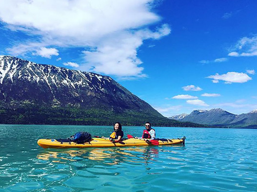Kayaking in Kenai Lake, Alaska image
