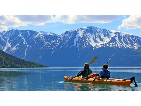Kayaking in Kenai Lake, Alaska